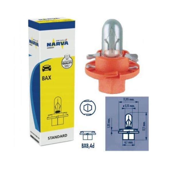 BX8,4d 0.9W glødelampe